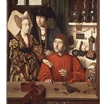 A Goldsmith in His Shop Possibly Saint Eligius Petrus Christus - 1449 1485