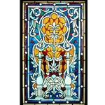 Stained window glass panel LTSP34-20∕08