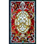 Stained window glass panel LTSP34-20∕11