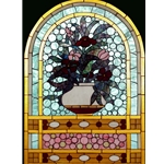 Stained window glass panel LTSP43-30∕16