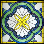 Stained window glass panel LTSP24-24∕25