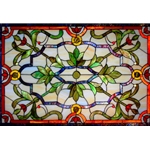 Stained window glass panel LTSP25-39∕36B