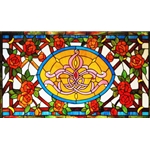 Stained window glass panel LTSP24-43∕39B