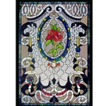 Stained window glass panel LTSPB38-26∕62