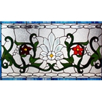 Stained window glass panel LTSPB18-32∕79