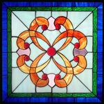 Stained window glass panel LTSP20-20∕94