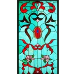 Stained window glass panel LTSP39-19∕105