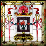 Stained window glass panel LTSP24-24∕108