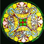 Stained window glass panel LTSP23D∕116