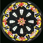 Stained window glass panel LTSP23D∕121