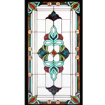 Stained window glass panel LTSP39-19∕128