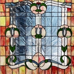 Stained window glass panel LTSPB24-24∕132