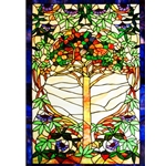 Stained window glass panel LTSP39-27∕138