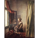 Girl Reading a Letter at an Open Window, 1657, Johannes Vermeer