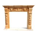 Hand-carved Marble Fireplace Mantel - LF0082
