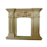Hand-carved Marble Fireplace Mantel - LF0085
