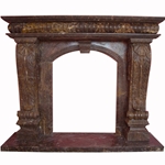 Hand-carved Marble Fireplace Mantel - LSA0016