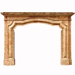 Hand-carved Marble Fireplace Mantel - LSA0060