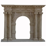 Hand-carved Marble Fireplace Mantel - LST0032