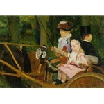 Driving,Mary Cassatt, 1881