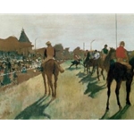 Le Defile. Horses Before the Stands, c. 1866-68
