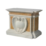 Bi-Color Fancy Carved Pedestal LC-8