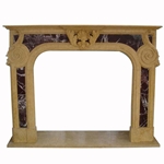 Hand-carved Marble Fireplace Mantel - SF-011