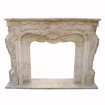 Hand-carved Marble Fireplace Mantel - SF-016