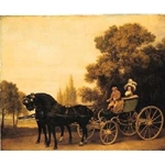 A Gentleman driving a Lady in a Phaeton, 1787, George Stubbs (1724-1806)