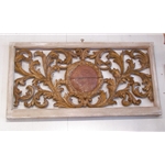 Wood-carved architectural window-1