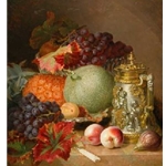 Still Life of Fruit from Nature with a Tankard  Stannard Eloise Harriet 1829 - 1915