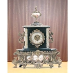 Marble-Brass Clock-K1242
