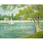 The Seine at Le Grande Jatte 1888 Georges-Pierre Seurat