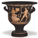 Bell Krater Maenad and a Satyr
