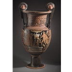 Volute Krater Youth and Woman at a Stele