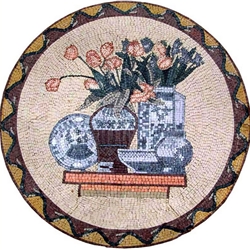 Marble Mosaic Medallion - MM067
