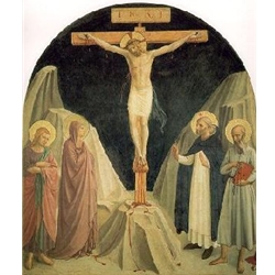 Crucified Christ with Saint John the Evangelist, the Virgin, and Saints Dominic and Jerome, Fra Ange