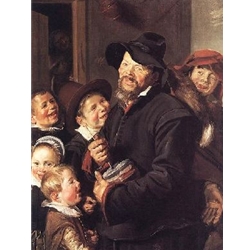 The rommelpot player, Frans Hals