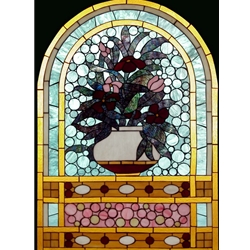 Stained window glass panel LTSP43-30∕16