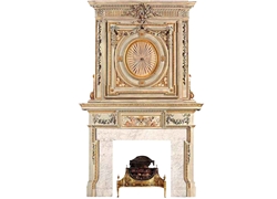 Hand-carved Marble Fireplace Mantel- LH0020