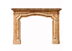 Hand-carved Marble Fireplace Mantel - LSA0060