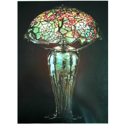 Library Lamp. Cobweb design, 1900 - Louis Comfort Tiffany 