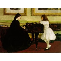 At The Piano, 1858-59,James Abbott McNeill Whistler