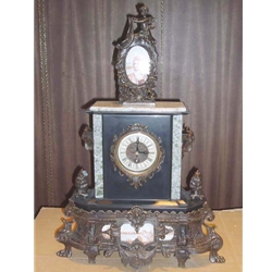 Marble-Brass Clock-K1241