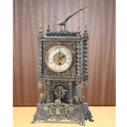 Marble-Brass Clock-K1251