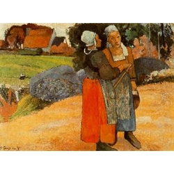 Paysanes Paysannes bretonnes Breton peasant women 1894 Paul Eugéne-Henri Gauguin
