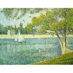 The Seine at Le Grande Jatte 1888 Georges-Pierre Seurat