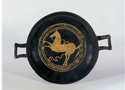 Kylix, Etruscan, 5th - 4 Century BC Jumping horse