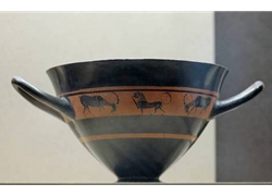 Skyphos-Attic Black-Figure Skyphos of the Hermogenes type, ca. 550 BC.-Louvre