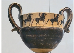 Drinking Cup with Two High Handles